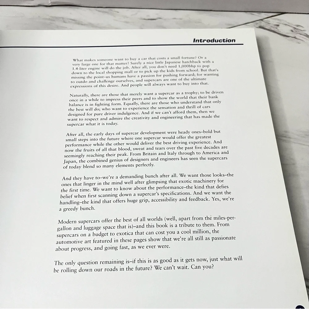 Supercars Driving The Dream By Adam Phillips Hard Cover Book